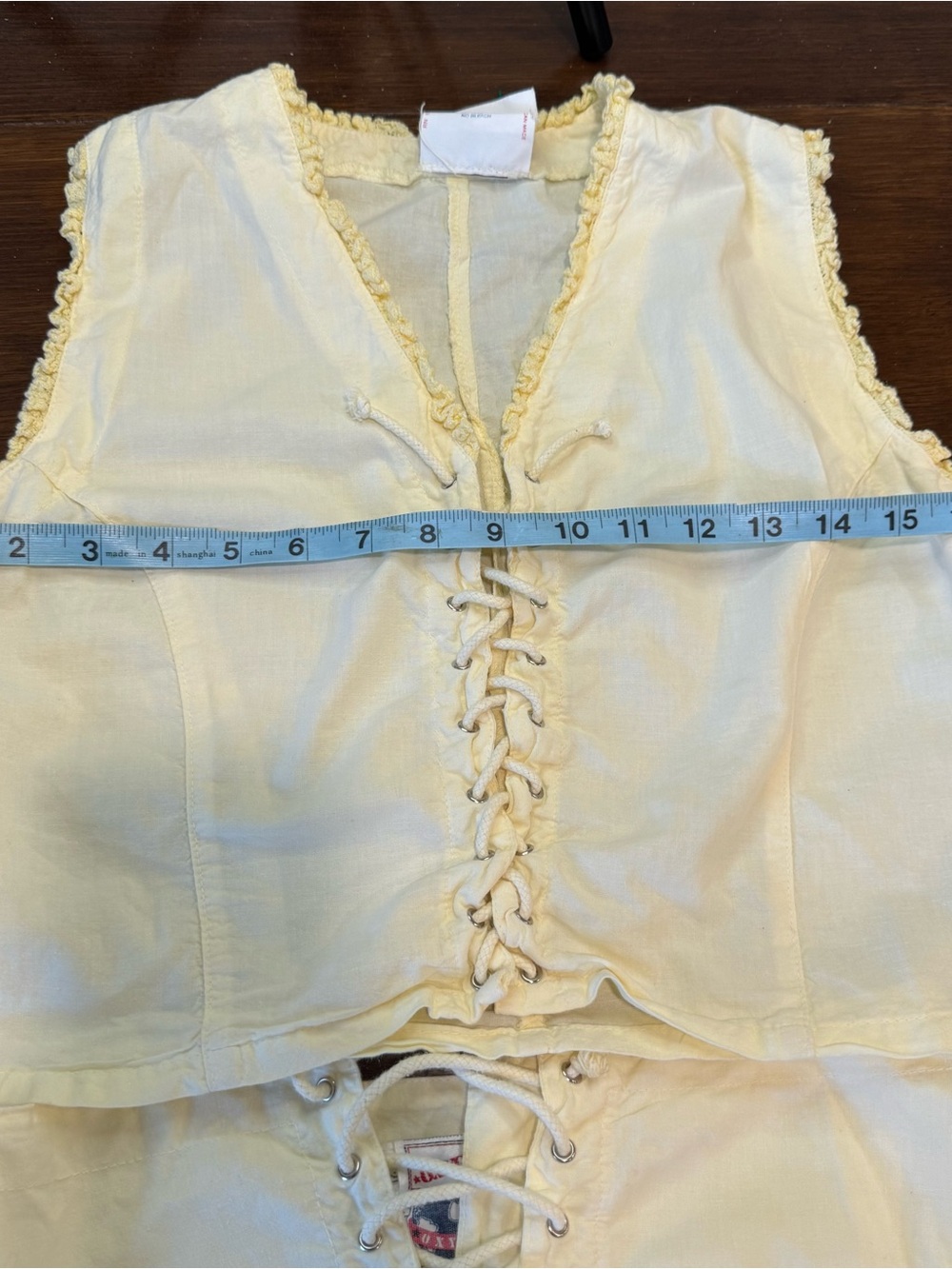 Vintage Oxygen Brand Lace-Up Vest/Skirt Sz L Victorian Romantic Coquette Corset - Picture 12 of 15